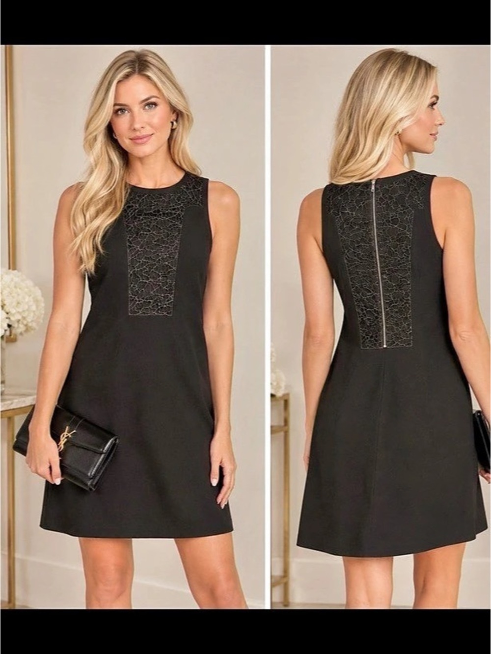 Black Mini Dress Like New size 12 worn 3 hours only